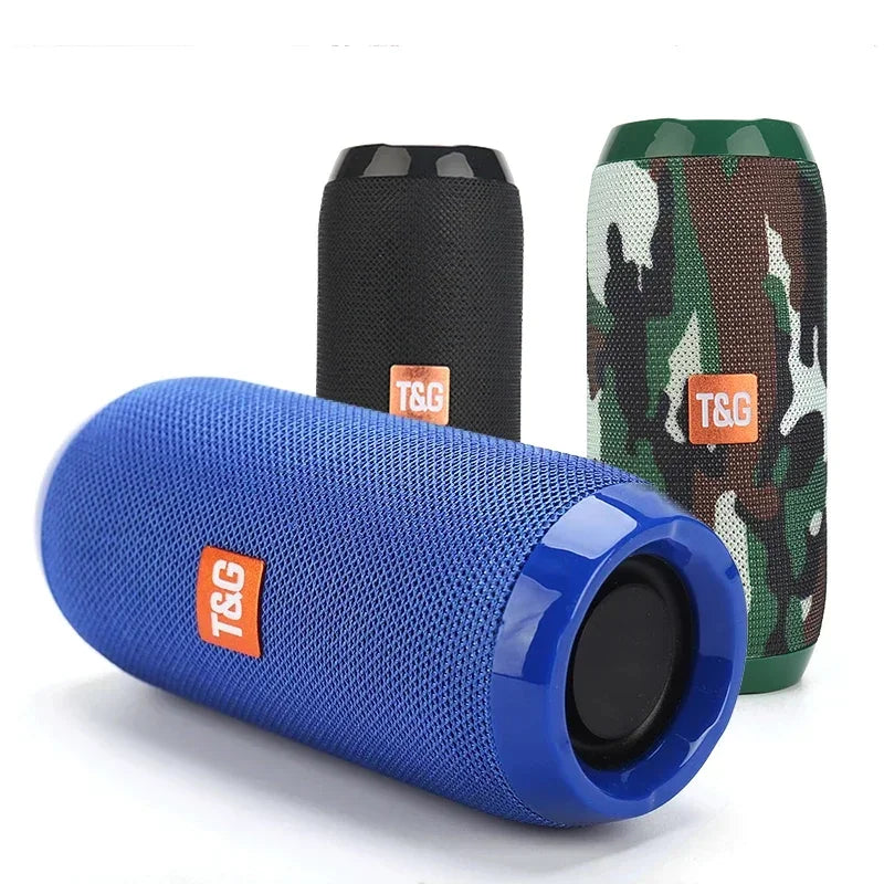 Caixinha de som bluetooth, som limpo, bateria resistente.